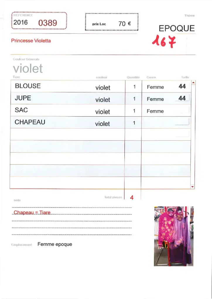 167 Princesse Violetta
