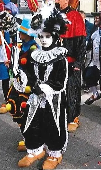 201 Arlequin noir Garçon